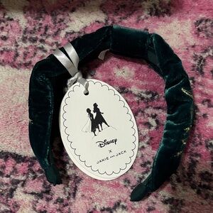 Disney x Janie and Jack Green Velvet Headband